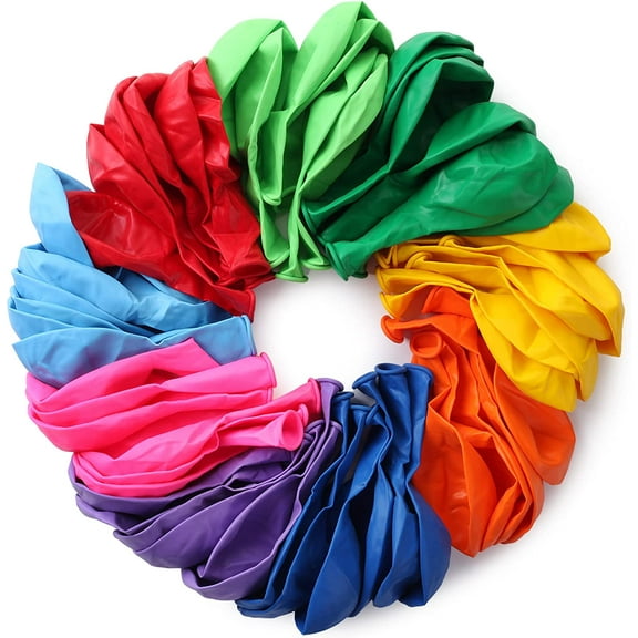Mr. Pen- Balloons, 12 Inch, 54 Pack, Assorted Colors, Party Balloons, Rainbow Balloons, Latex Balloons, Balloons for Birthday Party