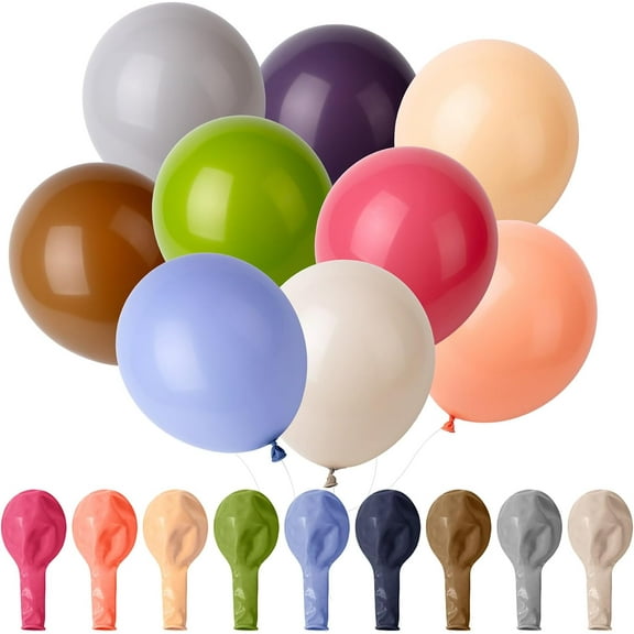 Mr. Pen- Balloons, 54 Pack, 12-Inch, Morandi Color, Party Balloons, Rainbow Balloons, Latex Balloons, Balloons for Birthday Party