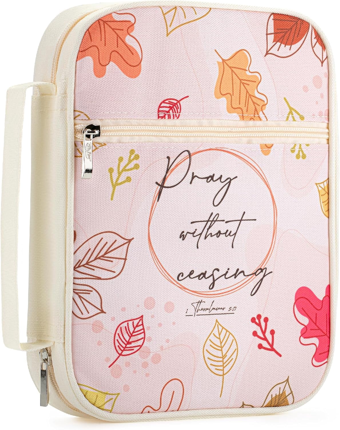 DEHITE Bible Cover Case For Women - Medium & Large Sizes With Pen Slots & Floral Design