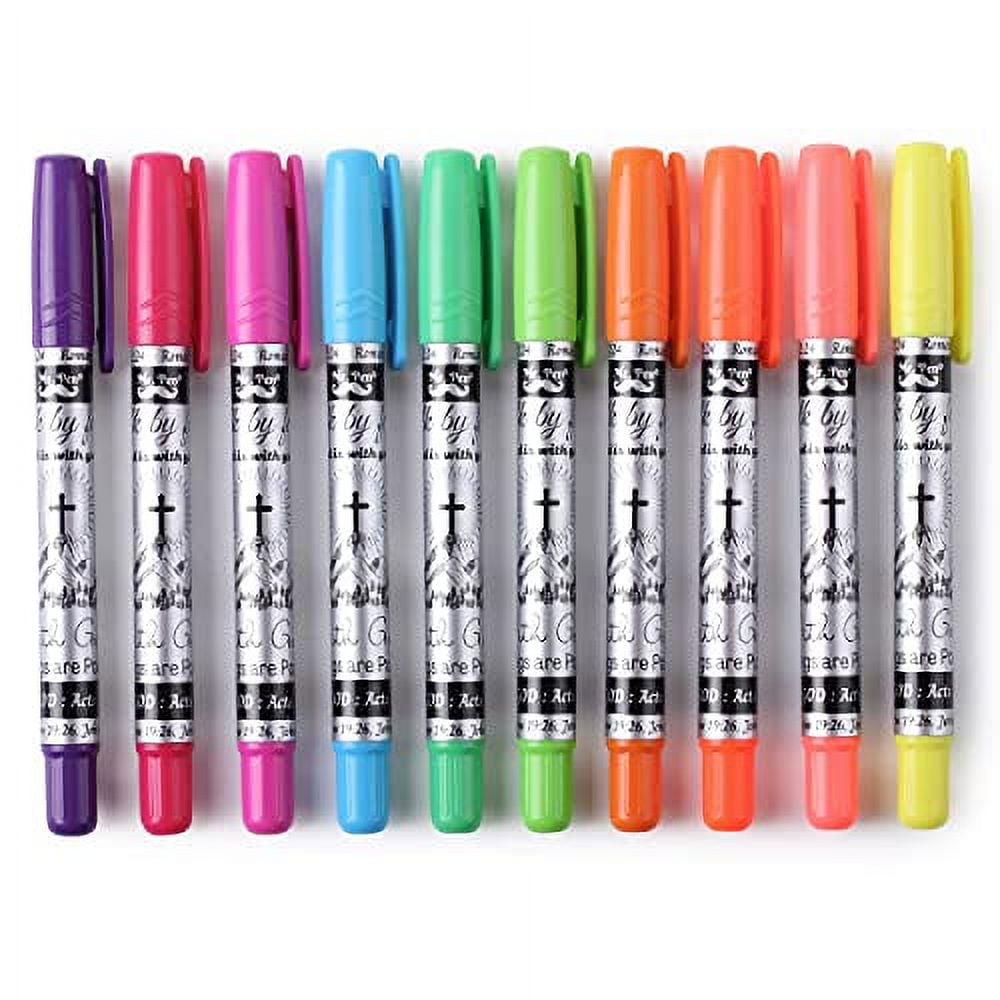 Mr. Pen Bible Highlighters, 10 Pack, Bible Gel Highlighter, Gel