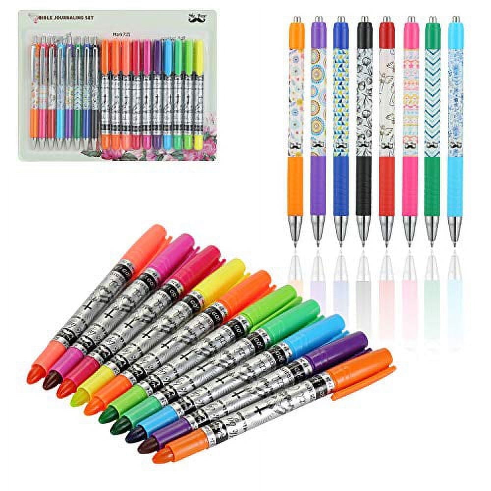 Mr. Pen Bible Journaling Highlighters, Chisel-Point, Assorted Colors, 18 Count