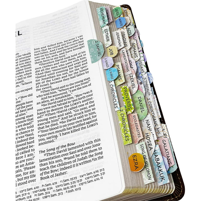 Mr. Pen- Bible Tabs, 72 Tabs (66 Books, 6 Blanks), High Gloss Paper, Bible Journaling Supplies, Other