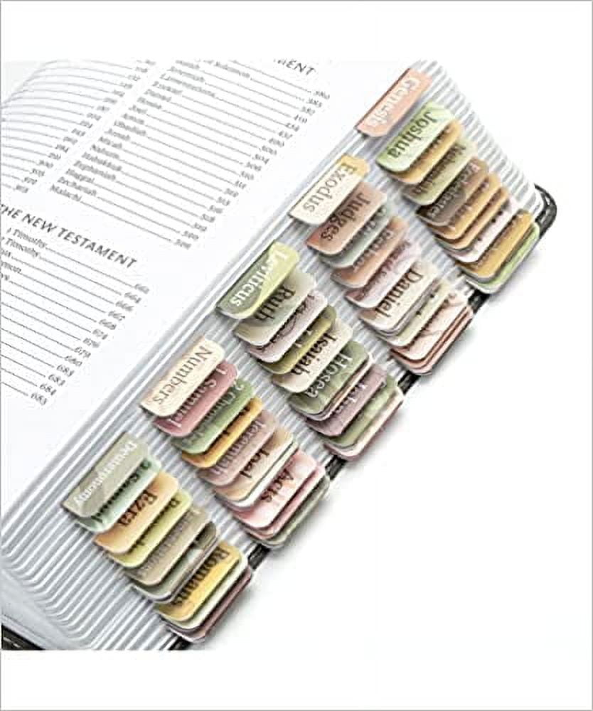 Bible Tabs for Women and Girls,Bible Study Journaling Supplies,Old and New  Testament Bible Book Index Tabs for Christian Gift