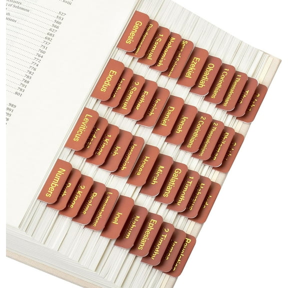 Mr. Pen- Bible Tabs, 75 Tabs, Metallic Gold Lettering Bible Tabs for Women and Men