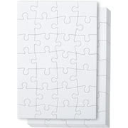 Mr. Pen- Blank Puzzle, 8 Pack, 28 Pieces/Pack, 5.5 x 8.1 Inches, White, Blank Puzzles to Draw on, White Puzzle