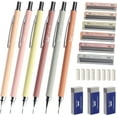 thumbnail image 1 of Mr. Pen- Boho Mechanical Pencil Set with Lead and Erasers Refills, 6 Pack, Boho Theme, 0.5mm & 0.7 mm, 1 of 8