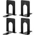 thumbnail image 1 of Mr. Pen- Book Ends, Black, 4 Pack, Heavy Duty Metal Bookends for Shelves, Book Holders for Shelves, 1 of 9
