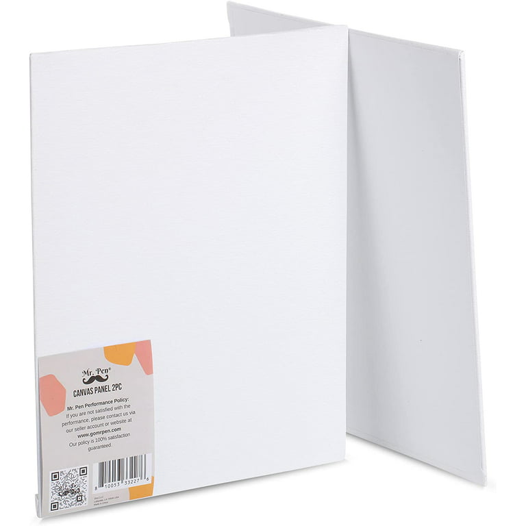 Mr. Pen- Canvas Panels, 2 Pack, 8x10 Inch, Triple Primed for Oil & Acrylic  Paints 