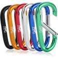 thumbnail image 1 of Mr. Pen- Carabiner, 6 Pcs, 3 Inch Aluminum D Ring Carabiner Clip, Key Chain Clip, 1 of 8