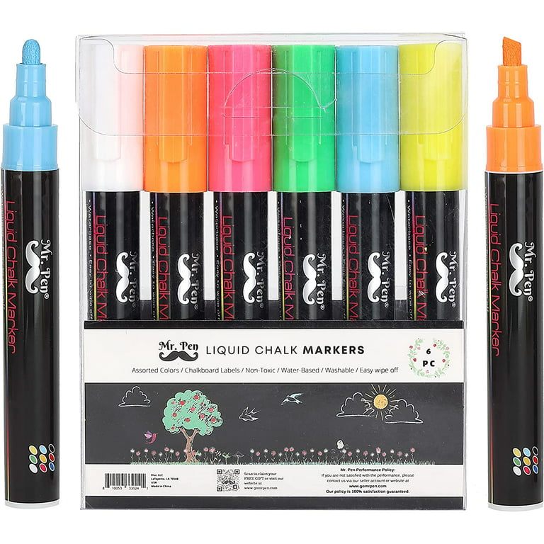 CUHIOY Chalk Pens for Blackboards Wipeable, 8 Pack Chalkboard Pens