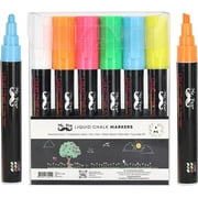 Mr. Pen- Chalk Markers, 6 Pack, Dual Tip, Assorted Color, 8 Labels, Chalk Markers for Blackboard, Liquid Chalk Markers, Chalkboard Markers, Window Markers
