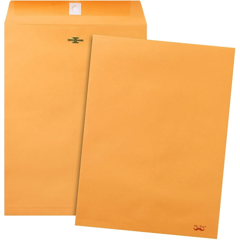 Mr. Pen Clasp Envelopes, 18 Pack 9x12 Brown Kraft Document
