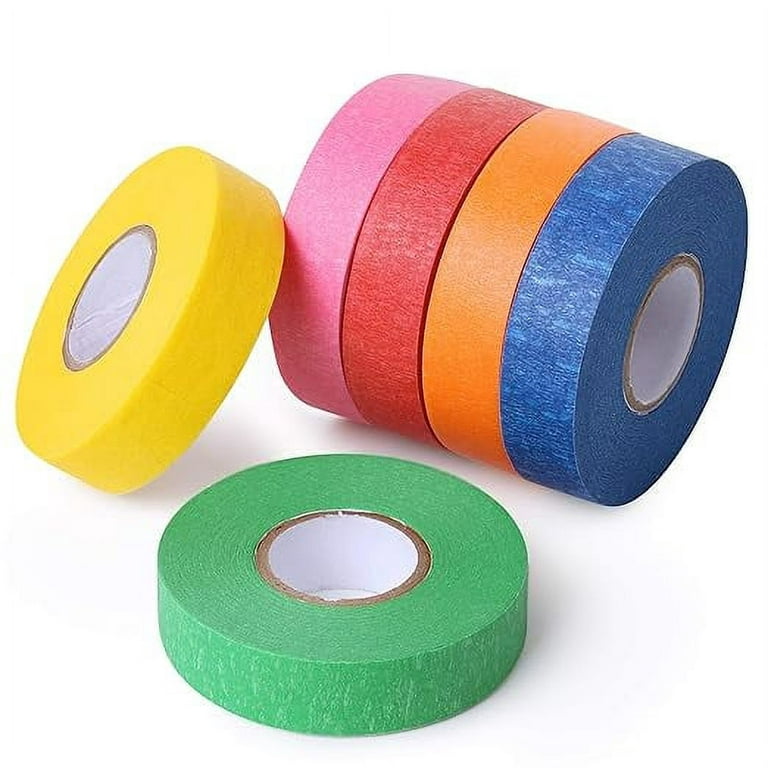 LLPT Colored Masking Tape 6 Rolls Craft Tape Total 276 Feet x 1 Inch  Vibrant Color Painters Tape for Decorative Arts Crafts Paint Color Coding  Labeling (PT2506): : Tools & Home Improvement