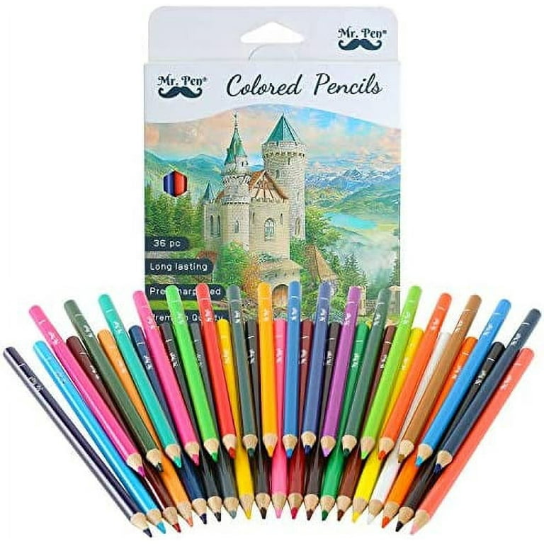 Liquidraw Coloring Pencils, Set Of 36, Colored Pencils For Adult Coloring  Books, Kids, Classroom, Artists, Color Pencil Set For Note Taking