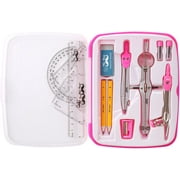Mr. Pen Compass Set with Triangles, Ruler, Protractor, Pencils, Sharpener, Eraser, 13 Count