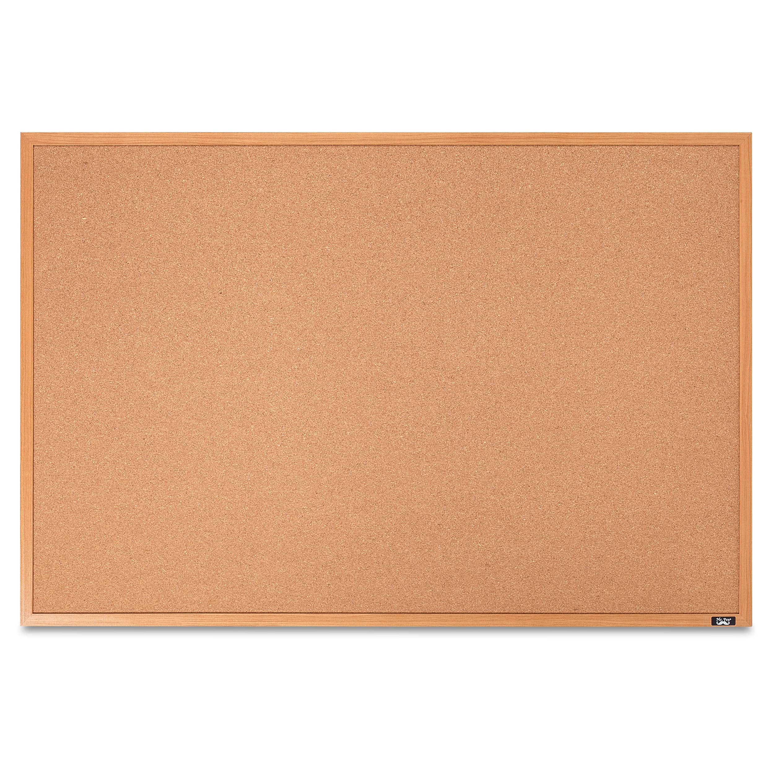 Natural Wood Framed Cork Bulletin Board, 24" x 36"