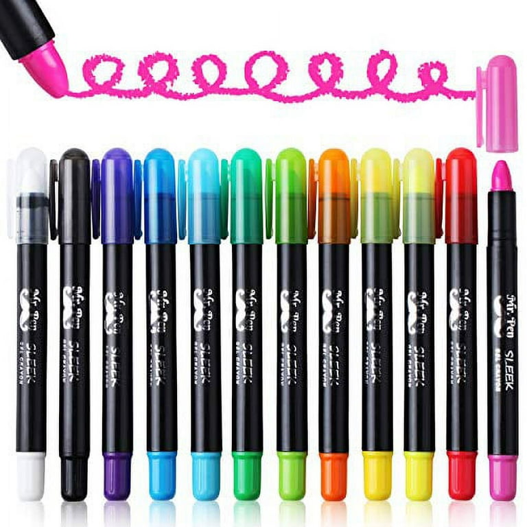 12 PC Silky Gel Crayons Twistable Non Toxic Washable Watercolor Coloring  Crayon, 1 - Kroger