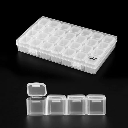 Mr. Pen Diamond Painting Storage Containers, 28 grid, 2-pack