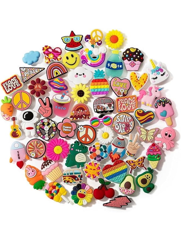 - Different Charms, 60 Pack, PVC Random Different Charms, Decoration Charms for Decoration