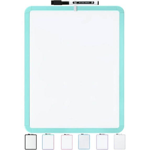 Mr. Pen- Dry Erase Board, 14” x 11” with a Black Dry Erase Marker, Mint Green Frame, Small White Board Dry Erase, Dry Erase Board Small Dry Erase Board, Small Whiteboard