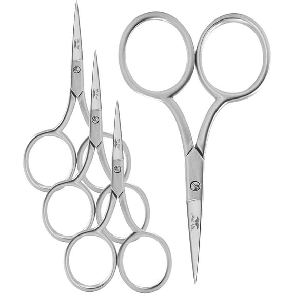 Mr. Pen- Embroidery Scissors Curved, 4 Pack, 3.5 Inch, Silver Embroidery Scissors Small