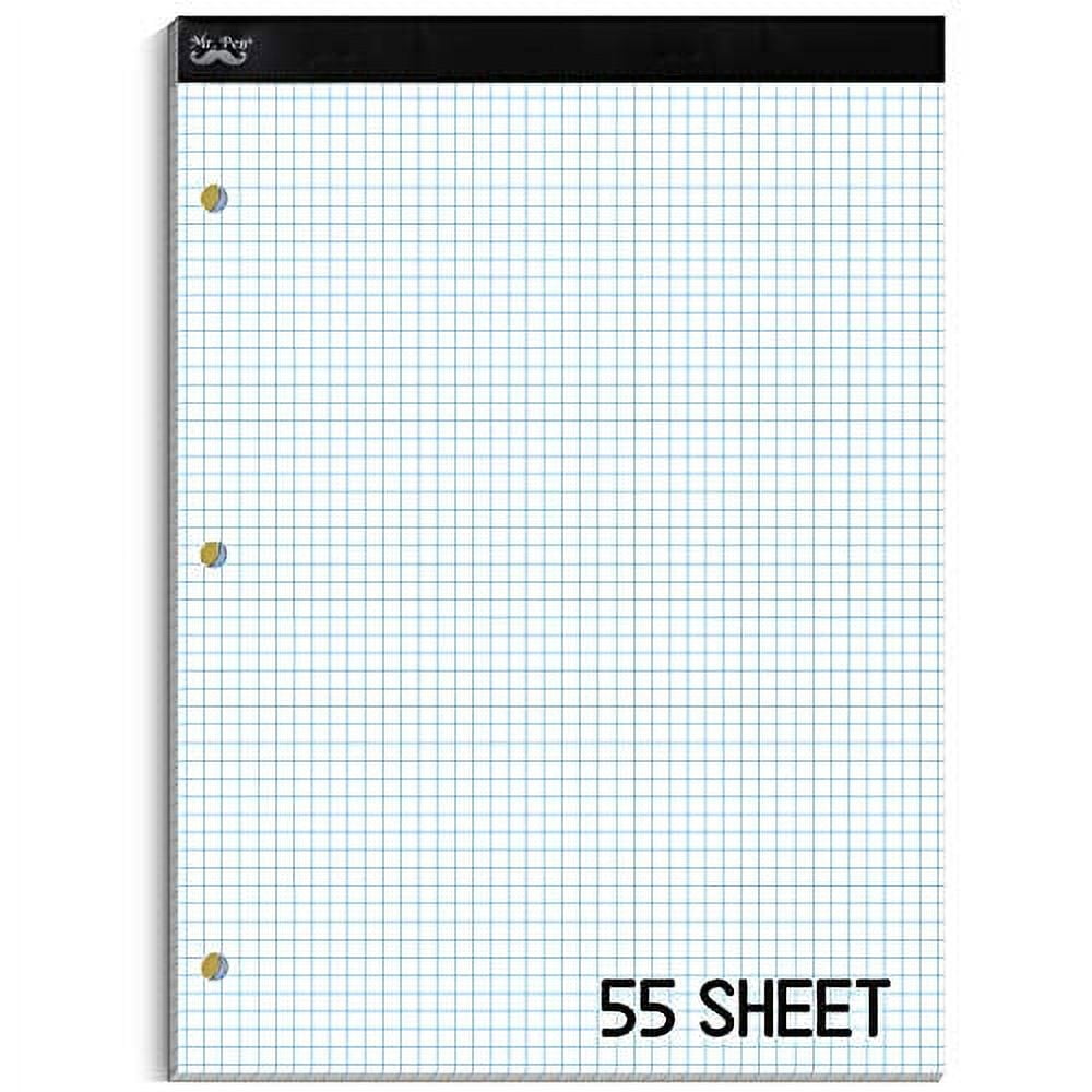 Mr. Pen- Engineering Paper Pad, Graph Paper, 5x5 (5 Squares per inch ...