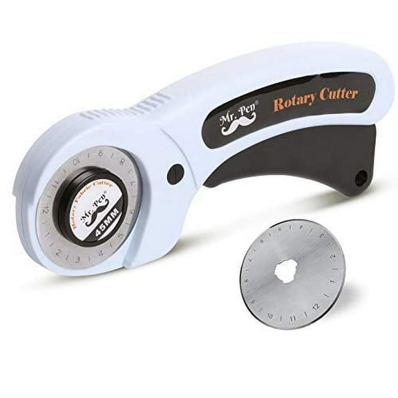 Mr. Pen- Fabric Cutter, Rotary Cutter, 45mm, 1 Extra Blade, Rotary Cutter for Fabric
