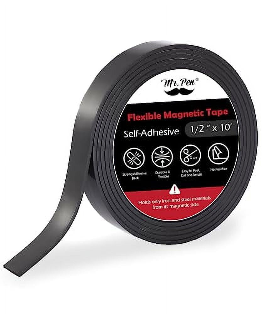 Mr. Pen Flexible Tape, 1/2 Inch x 10 Feet, Strip