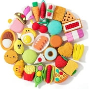 Mr. Pen- Food Erasers, 30Pcs, Take Apart Erasers, Fun Erasers for Kids