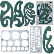 Mr. Pen- French Curve, Large Circle Template and Ellipse Template (6 Pc), Curve Ruler, Drawing Tools