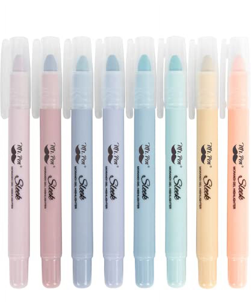 Mr. Pen Gel Highlighter, 8 Pack, Morandi Colors, Bible Highlighters No