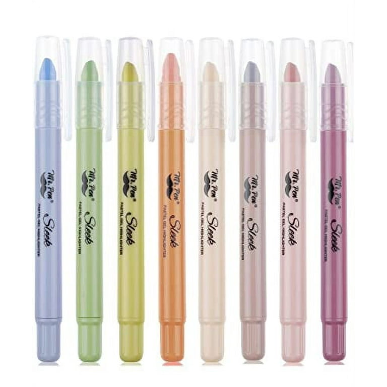 Mr. Pen- Gel Highlighter, 8 Pack, Pastel Colors, Bible Highlighters No  Bleed, Gel Highlighters for Bibles, Gel Highlighters Assorted Colors,  Pastel Highlighter, Quick Dry Highlighter, Bible Markers 