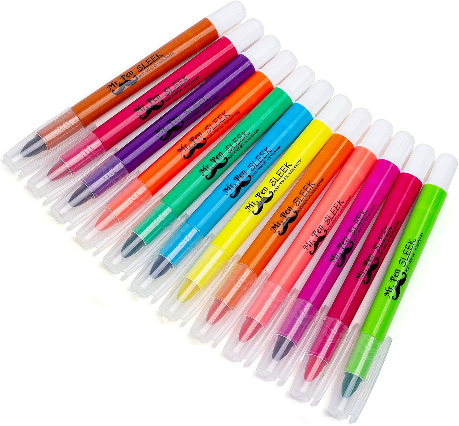 Faccito 30 Pack No Bleed Gel Highlighters Bible Highlighters Dry Quick –  WoodArtSupply