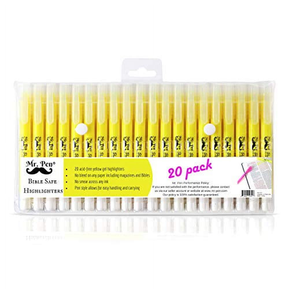  Mr. Pen- Double Tip Highlighters, Fine & Chisel Tip, Neon and  Pastel Colors, 8 Pack, Highlighters, Highlighter markers, Planner Markers,  Highlighters for Bible Journaling, Highlighter Pens : Office Products