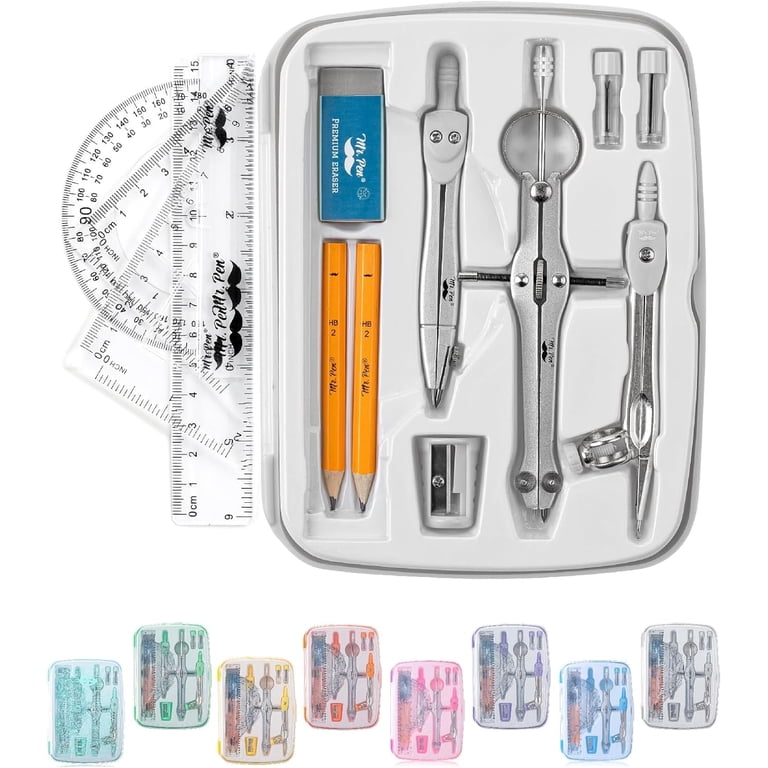 Mr. Pen- Geometry Set, 13 pcs, Compass for Geometry Compass