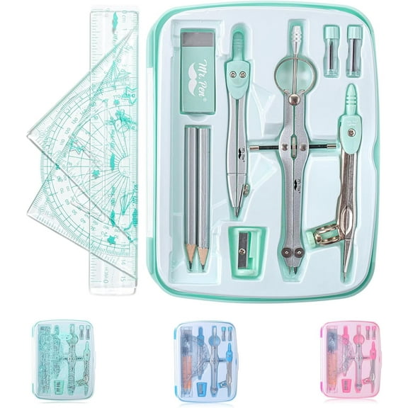 Mr. Pen- Geometry Set, 13 pcs, Compass for Geometry Compass
