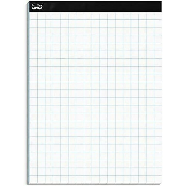 Mr. Pen- Graph Paper, 2x2 (2 Squares per inch), 8.5x11, 55 Sheets, Grid  Paper, Graphing Paper, Graph Paper Pad, Math Graph Paper, Grid Paper Pad