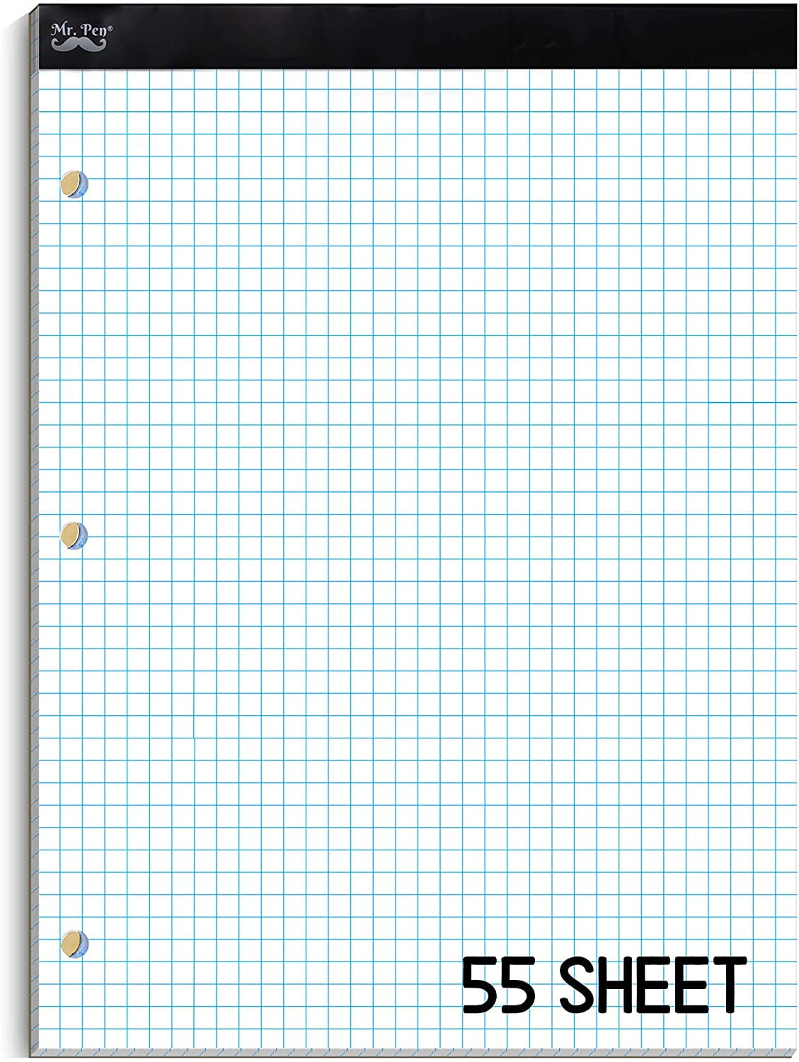 11X17 / Quadrille Grid Blueprint and Graph Paper (5 Pads, 50