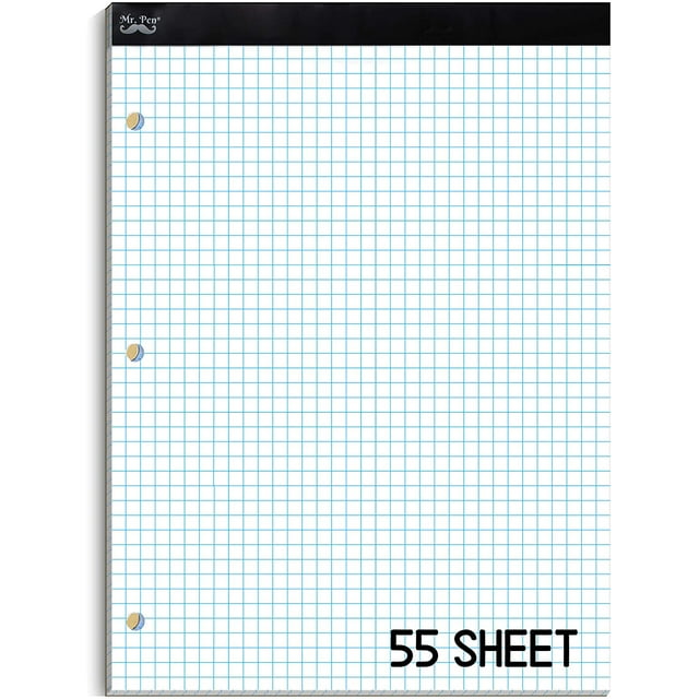 Mr Pen Graph Paper Grid Paper Pad 4x4 4 Squares Per Inch 8 5x11