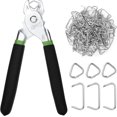 thumbnail image 2 of RNL Hog Ring Pliers Kit With 2400 M-Rings – For Poultry, Bird, Rabbit Cages 2 of 6