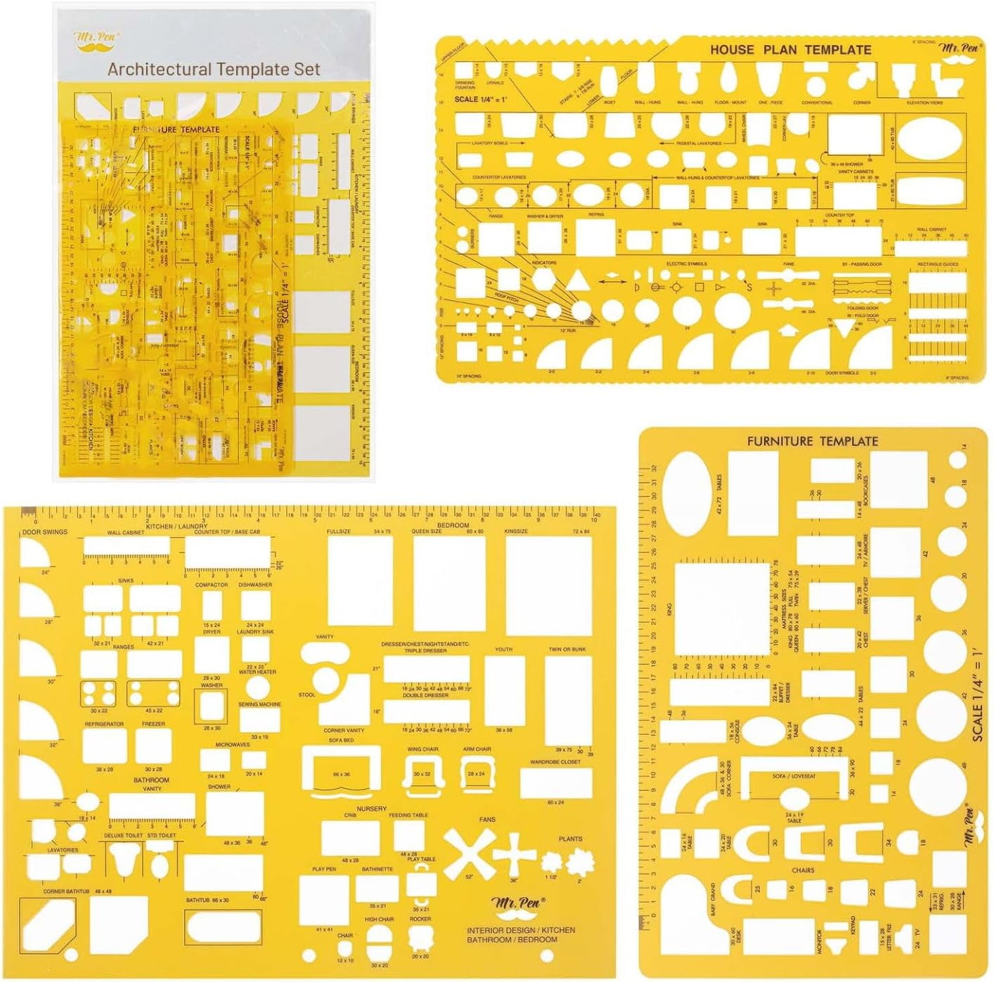 mr-pen-house-plan-3-pack-orange-interior-design-and-furniture-templates-drafting-tools-and-ruler-shapes-for-architecture-drafting-tools-architecture-supplies-drafting-templates-walmart-com