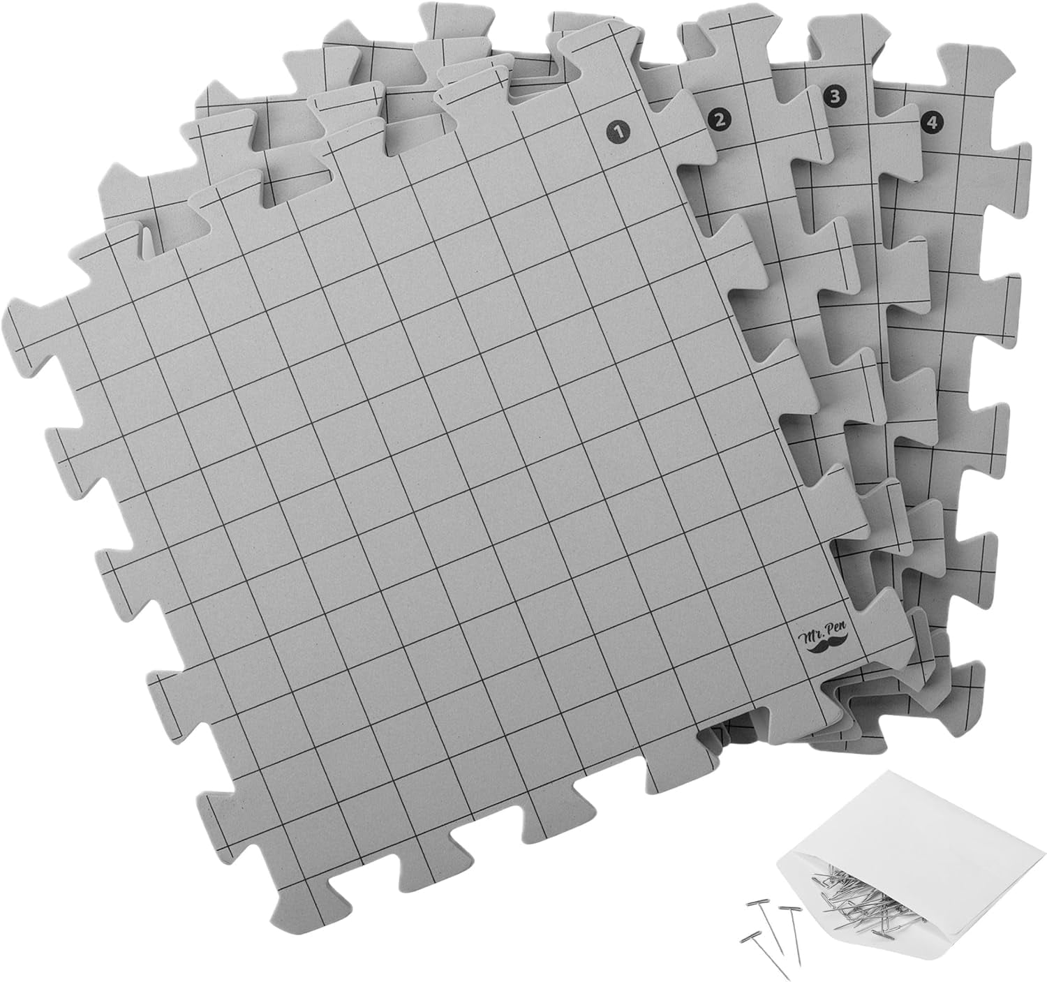 Mr. Pen- Interlocking Blocking Mats, 12x12, 4 Pack