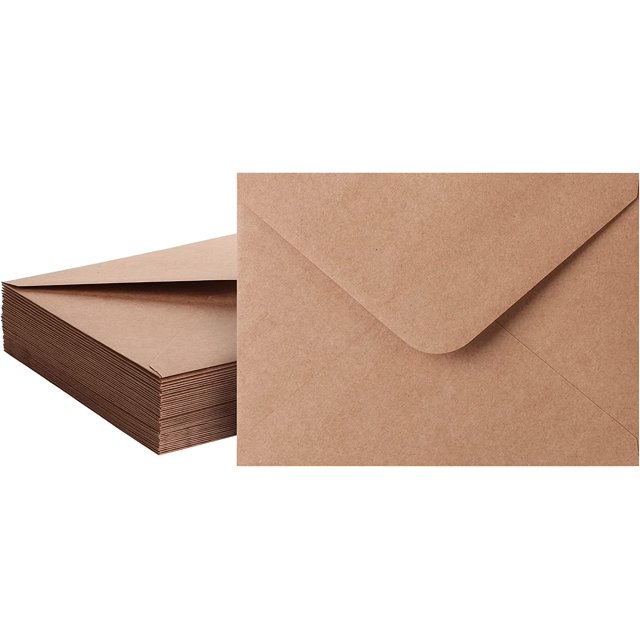 Mr. Pen Kraft Envelopes, 39 Pack, 5.3 x 7.25 Inch, A7 Envelopes, Brown