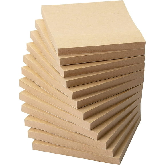 Mr. Pen- Kraft Sticky Notes, 3”x3”, 12 Pads, Kraft Paper Sticky Notes