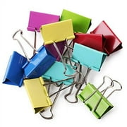 Mr. Pen- Large Binder Clips, 2 Inch, 12 Pack, Colored Binder Clips, Binder Clips, Clips, Paper Clip, Binder Clip, Large Paper Clips, Colorful Binder Clips, Clips for Paperwork, Office Clips, Paperclip