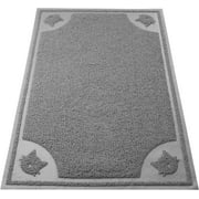 Mr. Pen- Large Cat Litter Mat, 23.5?X 35.2?, Gray, Cat Litter Box Mat, Cat Litter Mat Litter Trapping Mat