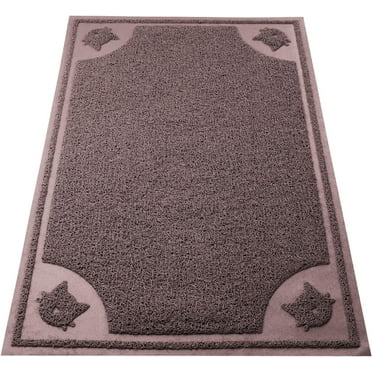 Mr. Pen- Large Cat Litter Mat, 23”x 35”, Brown