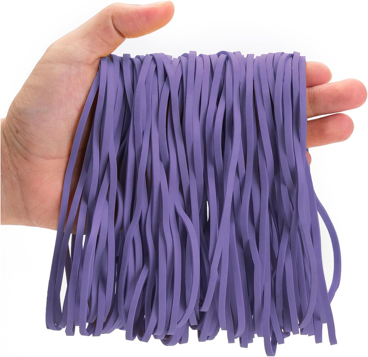 300+ Pack Multicolor Strong Elastic Rubber Bands – Stretchable For Office/Home