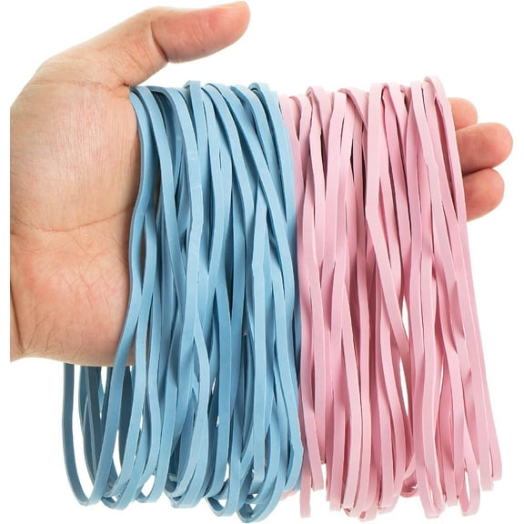 Mr. Pen- Large Rubber Bands, 110 Pack, Pink and Blue