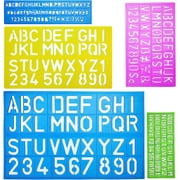 Mr. Pen Letters and Numbers Alphabet Templates, Letter Stencils, Pack of 5